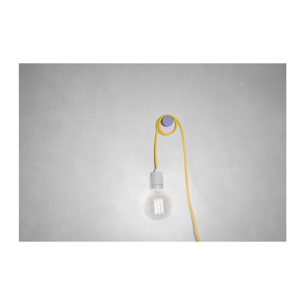Жълт кабел за таванно осветление с гнездо G Rose - Filament Style