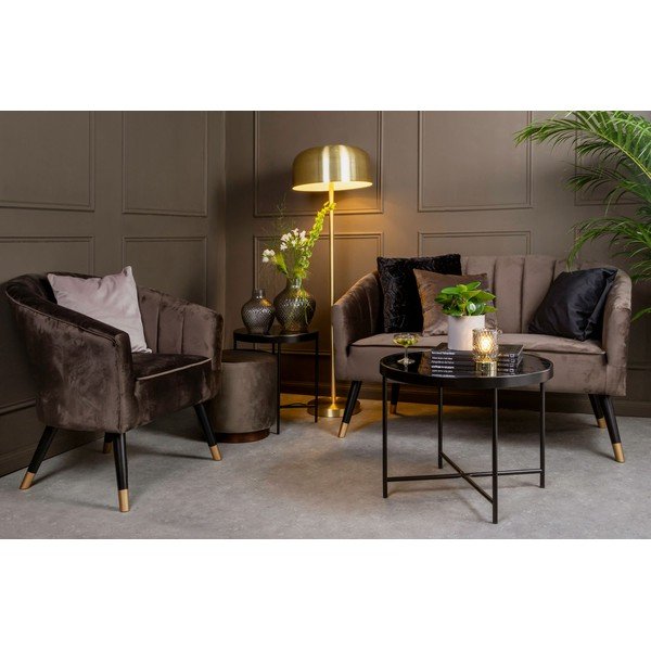 Ваза от сиво стъкло Delight - PT LIVING-image-1