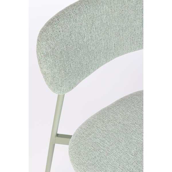 Тапициран трапезен стол в цвят мента Inka – Yes Everyday-image-1