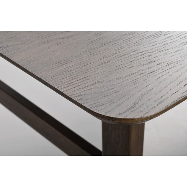 Кафява трапезна маса в дъбов декор , 205 x 95 cm Nagano - Rowico-image-3