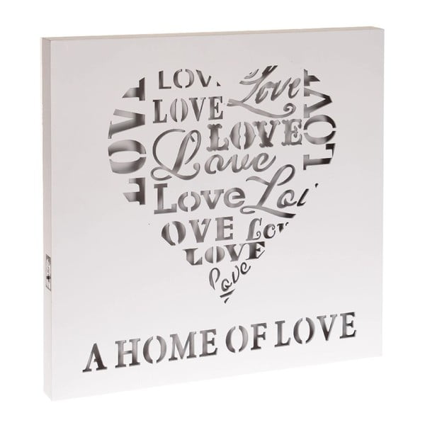 Svítící dekorace Home Of Love, 40x40 cm