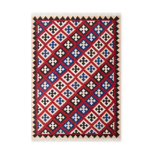 Червен  двустранен ръчно изработен вълнен килим 120x170 cm Kamal Rami – Nouristan