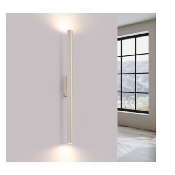 Кремава стенна лампа Fideus – Sollux-image-1