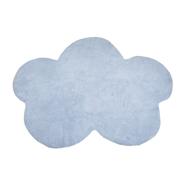 Modrý bavlněný koberec Happy Decor Kids Cloud, 160 x 120 cm