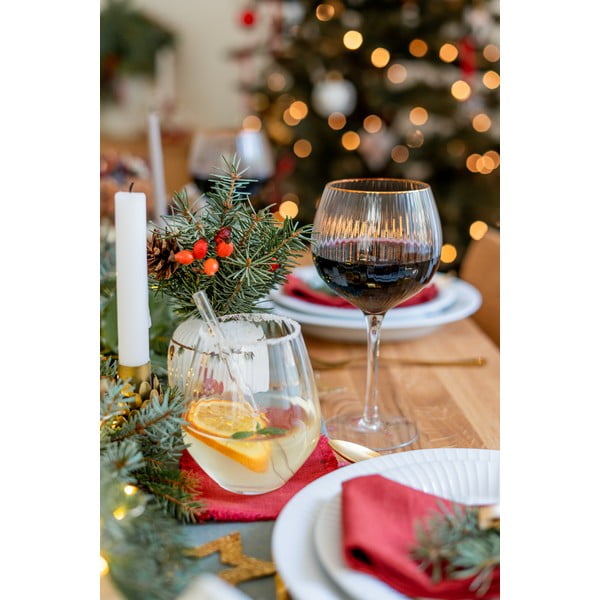 Червени подложки в комплект от 4 - Linen Tales-image-3