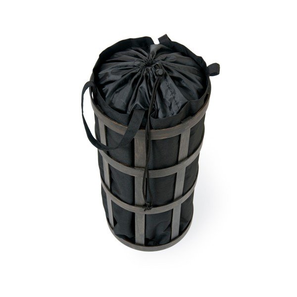 Черна кошница за пране с черна чанта Cage - Wireworks-image-1