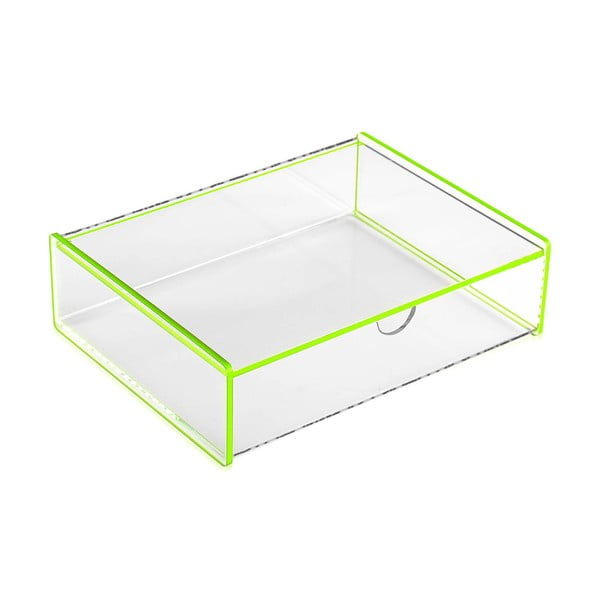 Зелена кутия за съхранение Ариел, 17,1 x 13 x 4,8 cm - Versa