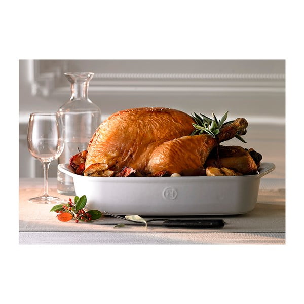 Кремав керамичен правоъгълен съд за печене Ultime, 42,5 x 28 cm Ultimate - Emile Henry-image-1