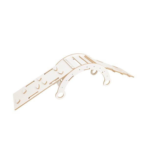 Бяла катерушка от масивен бор 39x75x38 cm Montessori – Meowbaby