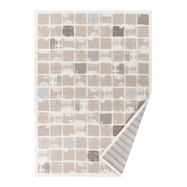 Béžový vzorovaný oboustranný koberec Narma Telise, 160  x  230 cm