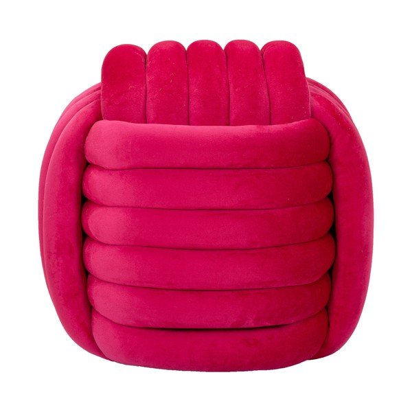 Розова кадифена табуретка Softy – Mauro Ferretti-image-2