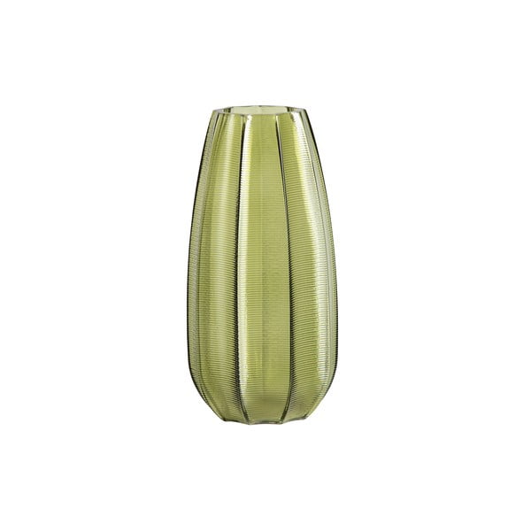 Зелена стъклена ваза Kali, височина 28 cm - WOOOD