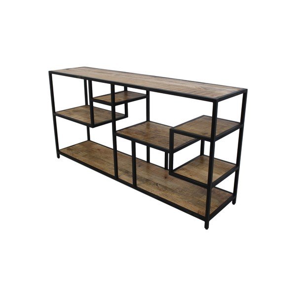 Рафт за книги от необработен махагон HSM collection Нива, 160 x 80 cm - HSM collection-image-1