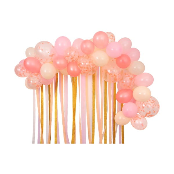 Парти аксесоари в комплект 50 бр. Pink Balloon Arch & Streamer – Meri Meri