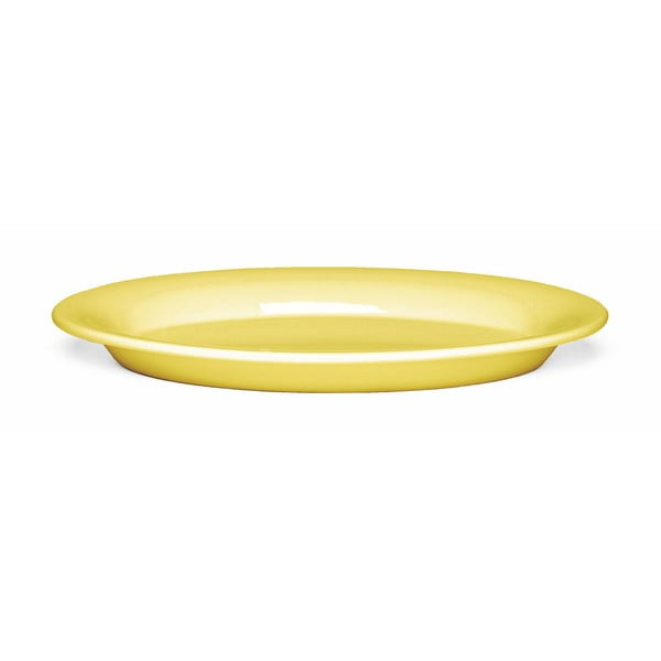 Жълта овална керамична чиния , 28 x 18,5 cm Ursula - Kähler Design
