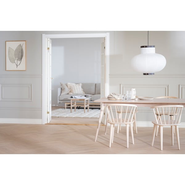 Сгъваема маса за хранене с плот от дъб 190x90 cm Yumi - Rowico-image-2