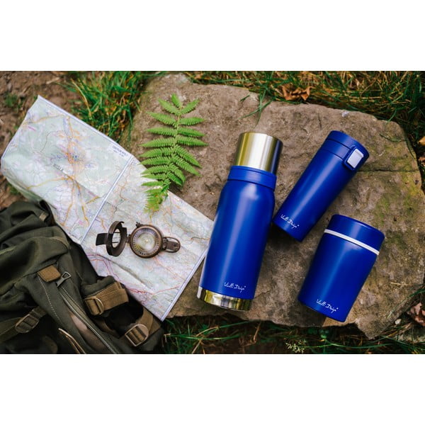 Тъмносиня термочаша за пътуване , 400 ml Fuori - Vialli Design-image-1