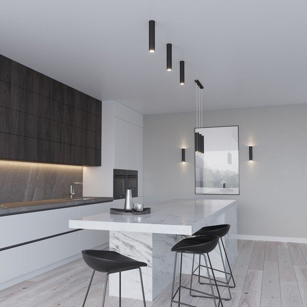 Черно метално висящо осветително тяло Castro – Sollux-image-4