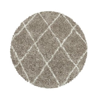 Светлокафяв кръгъл килим ø 200 cm Alvor – Ayyildiz Carpets