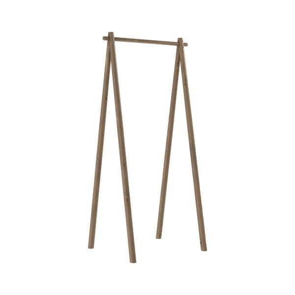 Кафяв шкаф за дрехи от борова дървесина Hongi - Karup Design-image-3