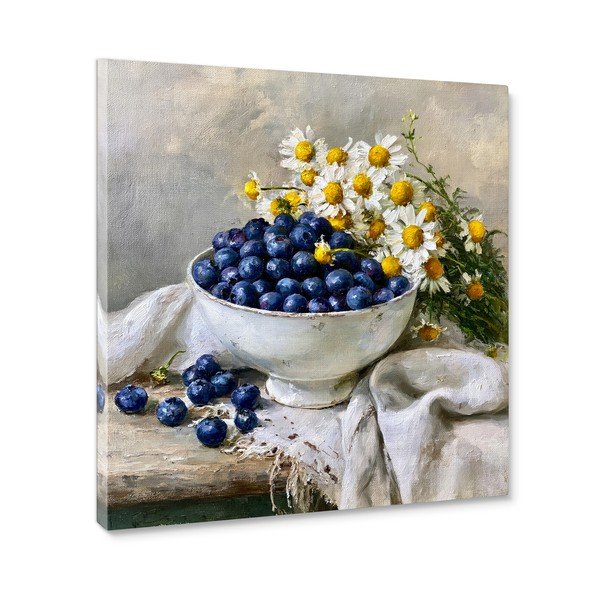 Печатна върху платно картина 32x32 cm Blueberry Bowl – Styler-image-3