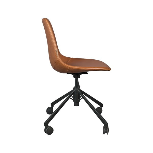 Кафяв офис стол на колела Franky - Dutchbone-image-4