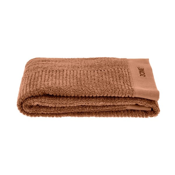 Оранжево-кафява памучна хавлиена кърпа 70x140 cm Terracotta – Zone-image-2