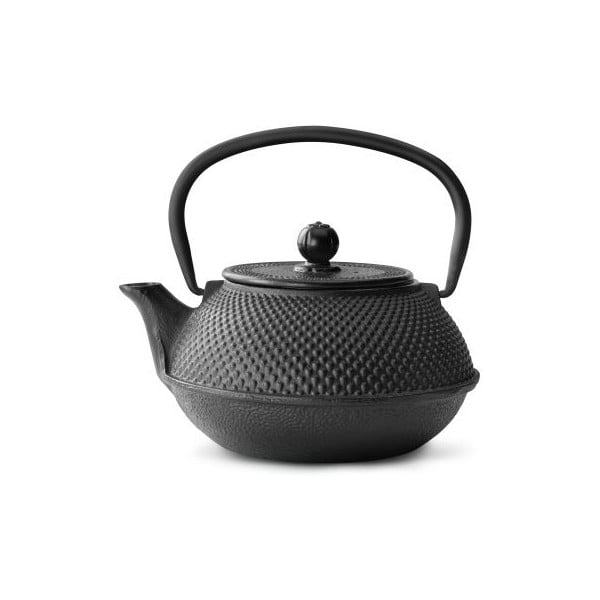 Черен чугунен чайник с цедка за насипен чай , 800 ml Jang - Bredemeijer
