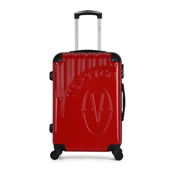 Červený cestovní kufr na kolečkách VERTIGO Valise Grand Format Duro, 60 l