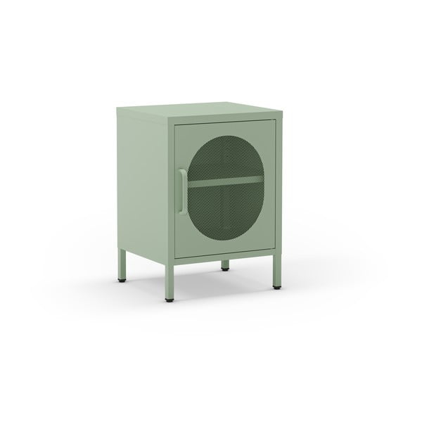 Метално нощно шкафче в цвят мента Diora – Marckeric-image-2