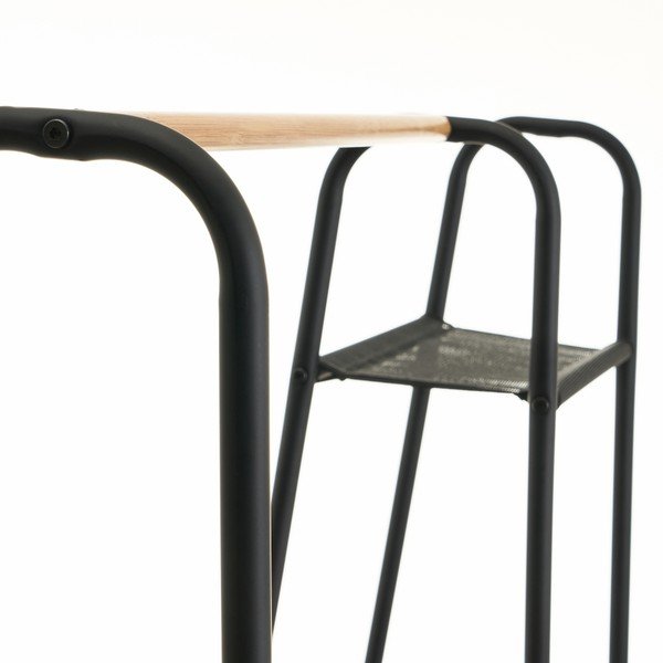 Черен метален гардероб 101x151 cm - Casa Selección-image-1