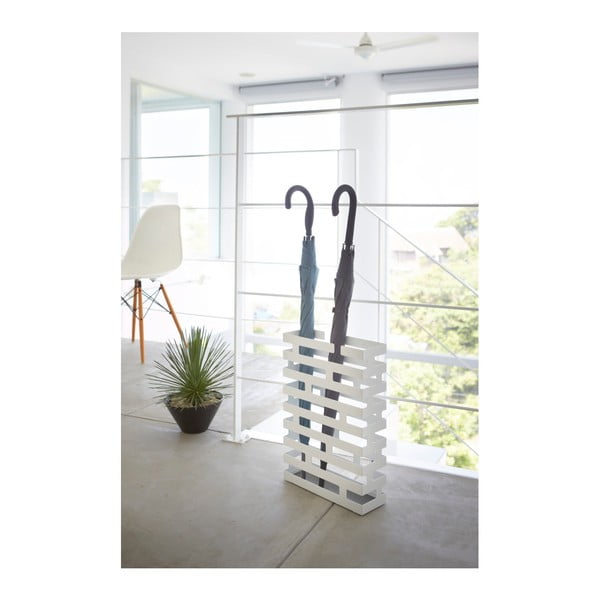 Бяла стойка за чадъри, широчина 30 cm Brick - YAMAZAKI-image-2