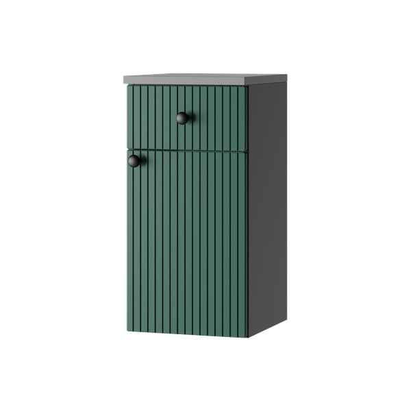 Зелен/антрацитен нисък висящ шкаф за баня 30x60 cm Asti - STOLKAR