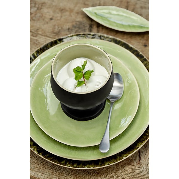 Светлозелена керамична купа за съхранение, дължина 18 cm Riviera - Costa Nova-image-2