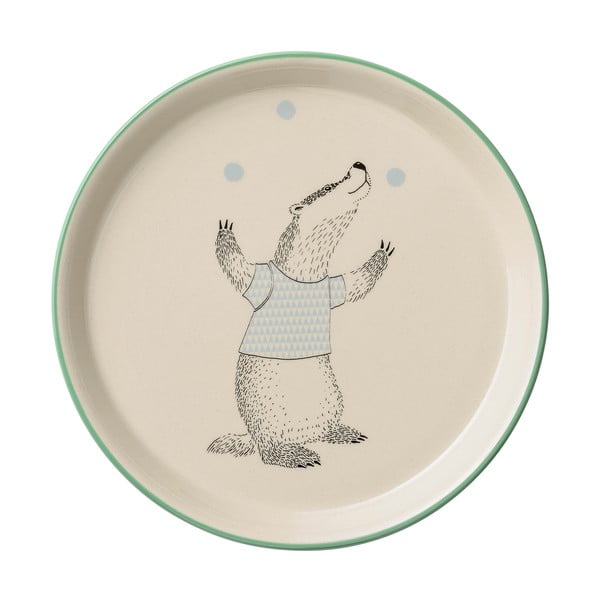 Детска керамична чиния Marius, ⌀ 20 cm - Bloomingville