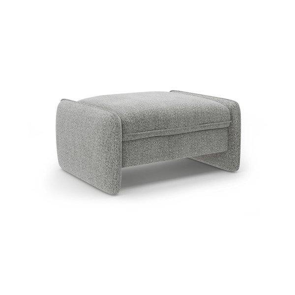 Светлосива шенилова табуретка Georgia – Micadoni 