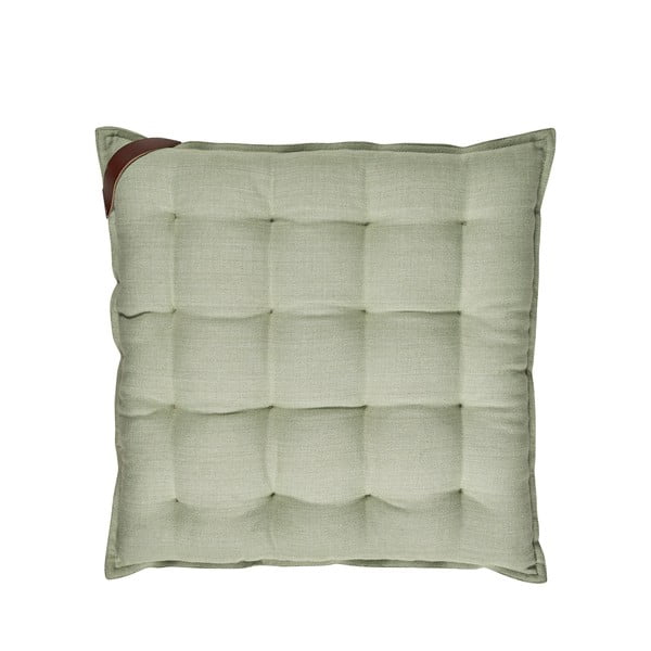 Светлозелена памучна възглавница за сядане , 40 x 40 cm Match - Södahl