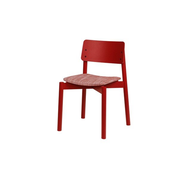 Червен  трапезен стол за подреждане Wem – noo.ma