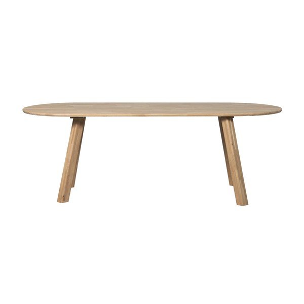 Трапезна маса от масивен дъб 90x220 cm Tablo – WOOOD
