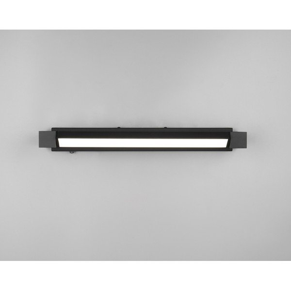 Матово черно LED стенна лампа Fabrizio – Trio-image-2