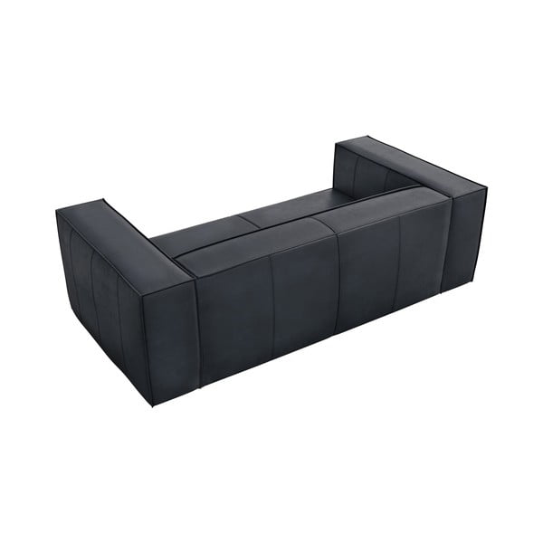 Тъмносин кожен диван 212 cm Madame – Windsor & Co Sofas-image-3