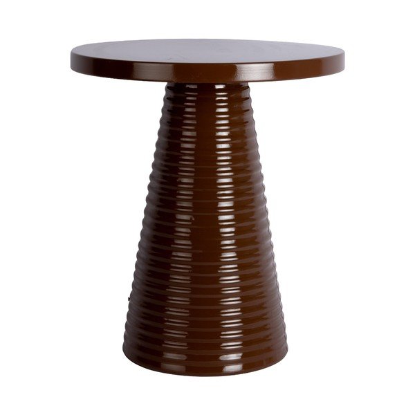 Метална кръгла странична масичка ø 40 cm Catania Ribbed – Leitmotiv