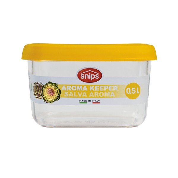 Žlutá dóza na potraviny Snips Snowflake, 0,5 l-image-1