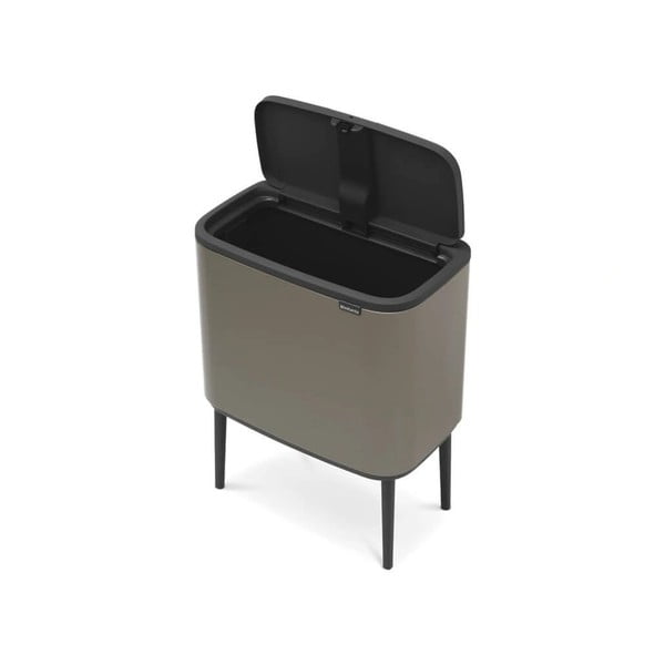 Сиво стоманено кошче за боклук, отваряне с докосване 36 l Bo Touch Bin – Brabantia