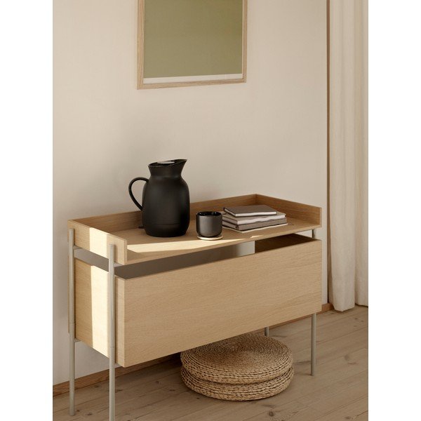 Черна пластмасова термо кана 1 l Amphora – Stelton-image-1