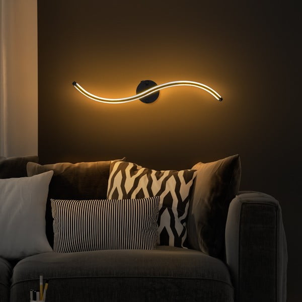 Черна LED стенна лампа Yilan – Opviq lights-image-4