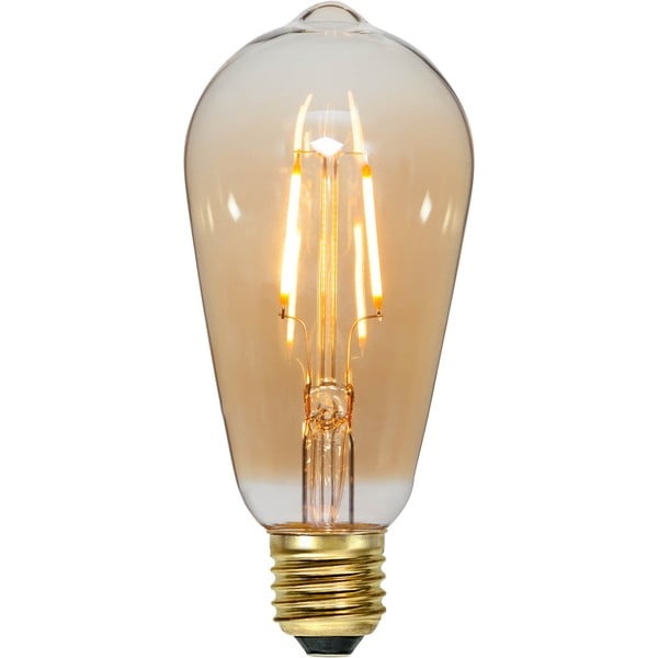 Топла LED крушка с нажежаема жичка E27, 1 W Plain Amber - Star Trading
