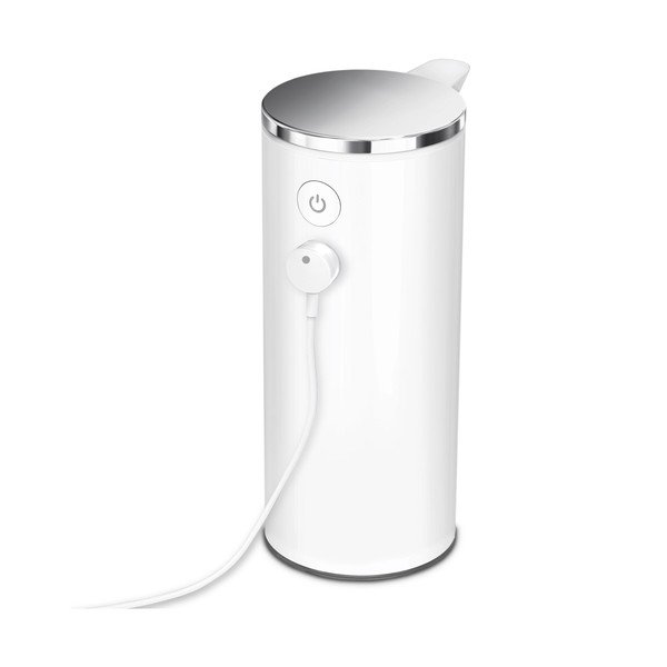 Бял автоматичен дозатор за сапун от стомана 266 ml - simplehuman-image-3