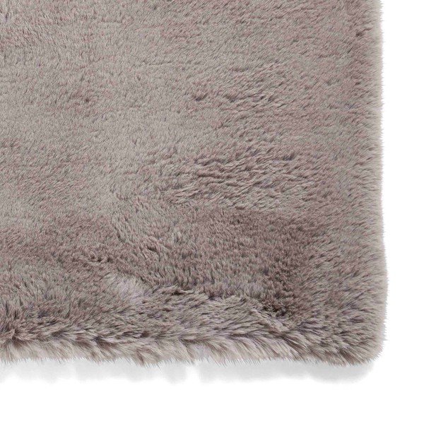 Сив килим 60x120 cm Super Teddy – Think Rugs-image-4