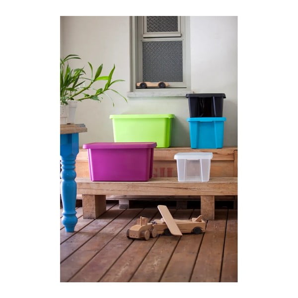 Синя кутия за съхранение с капак , 45 л Essentials - Curver-image-2